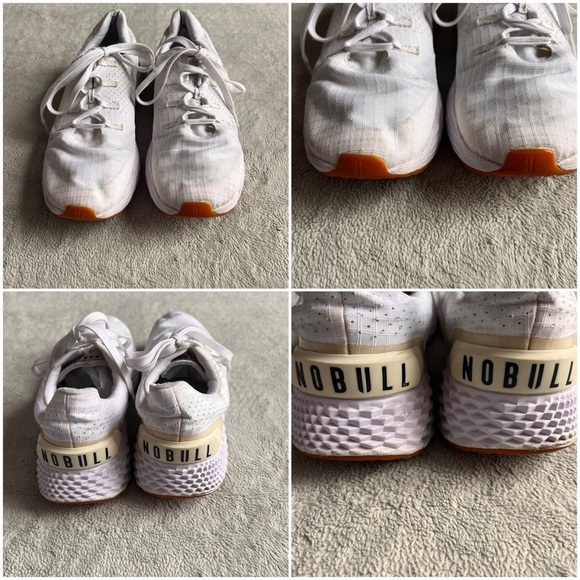 NoBull Ripstop Runner Crossfit Running Athletic Performance Sneakers White - Picture 5 of 16